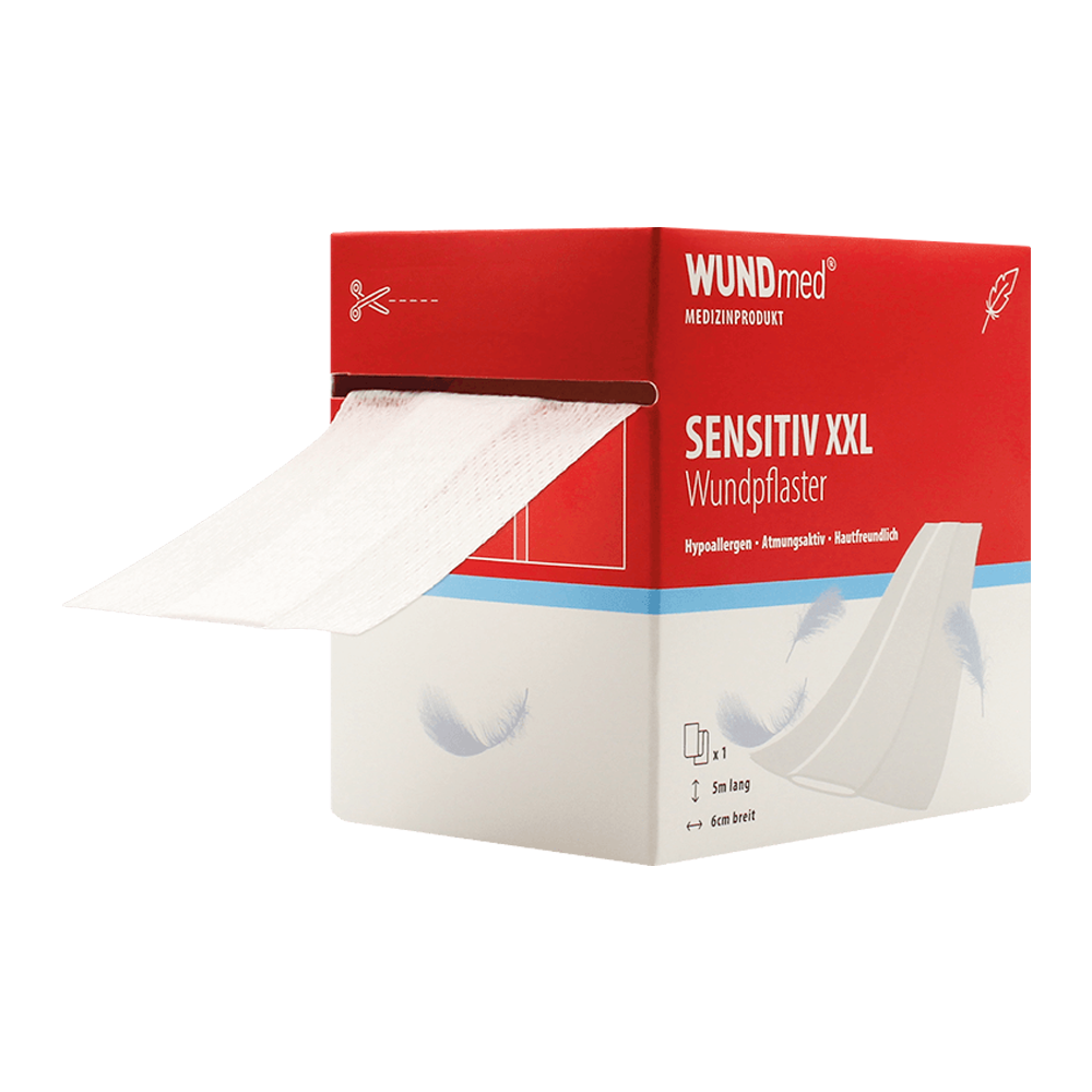 Wundpflaster Sensitiv XXL 6 cm x 5 m