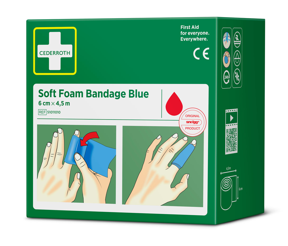 Cederroth Soft Foam Bandage 6 cm x 4,5 m