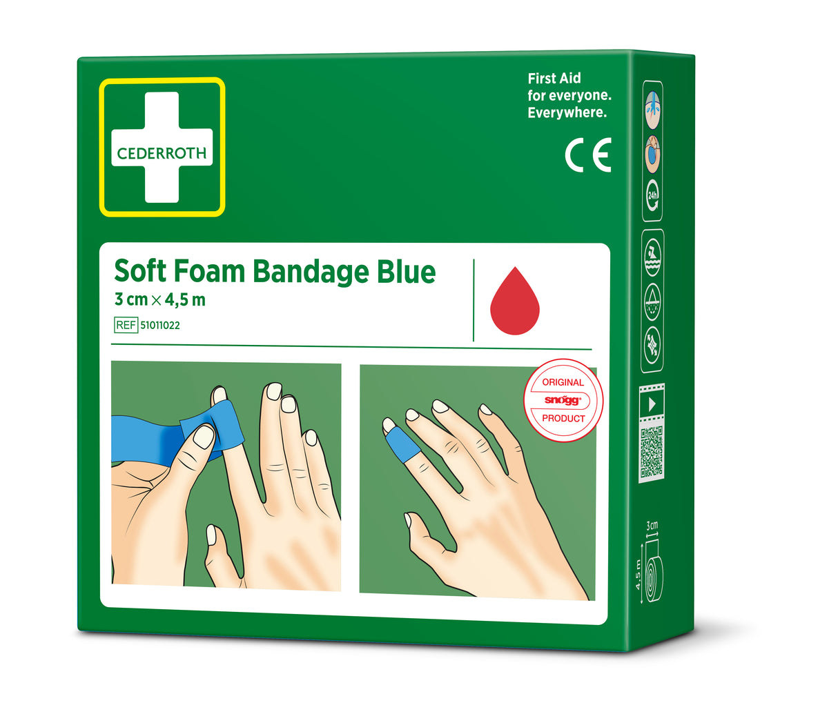 Cederroth Soft Foam Bandage 3 cm x 4,5 m