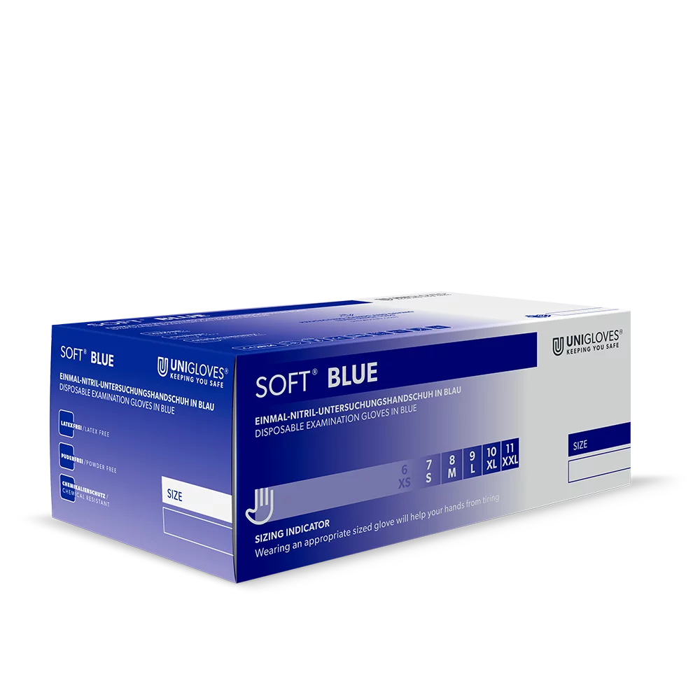 Unigloves SOFT® BLUE Nitrilhandschuhe