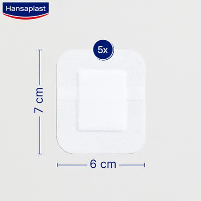 Hansaplast Sensitive XL 6 x 7 cm 5 Strips