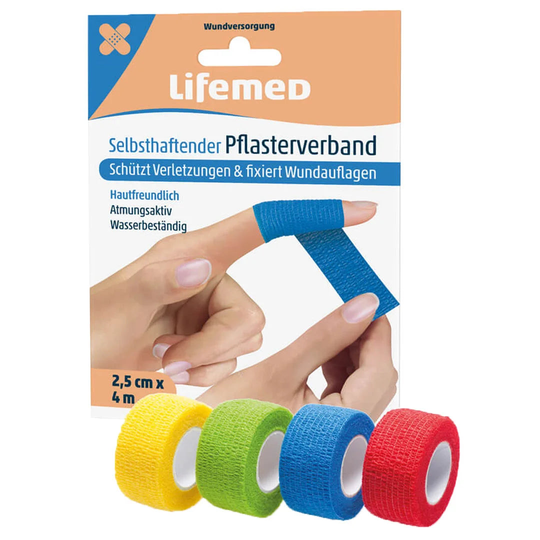 Selbsthaftender Pflasterverband 2.5cm x 4m 10 Stk.