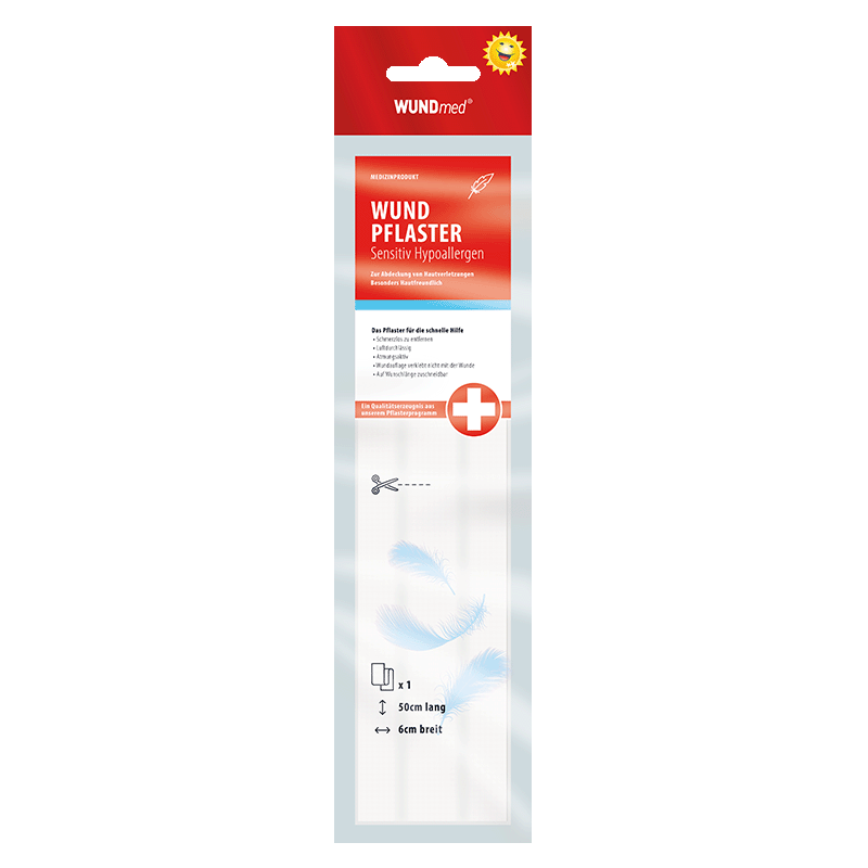 Wundpflaster Sensitiv-Hypoallergen 6 cm x 50 cm