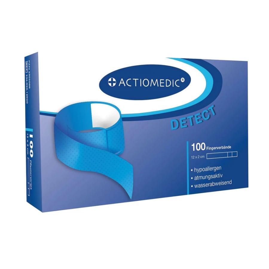 Actiomedic® DETECT Fingerverbände, 12 x 2 cm, 100 Stück