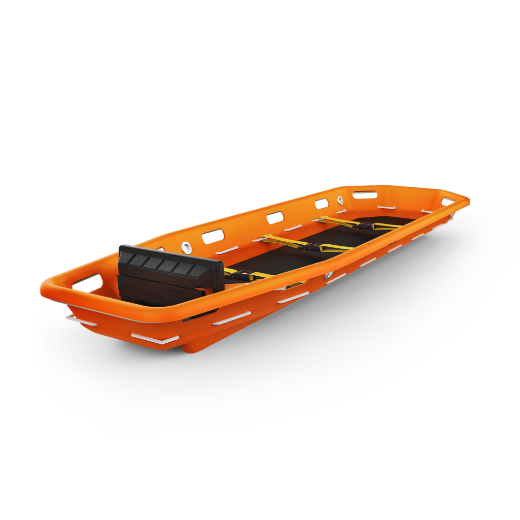 Spencer Schleifkorbtrage, inkl. Patientengurte und Fussstütze