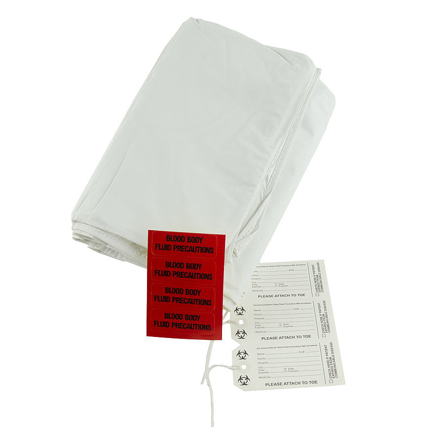 Leichenhülle weiss PVC