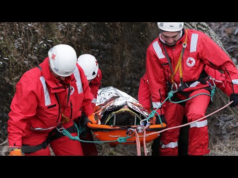 Spencer Schleifkorbtrage, inkl. Patientengurte und Fussstütze